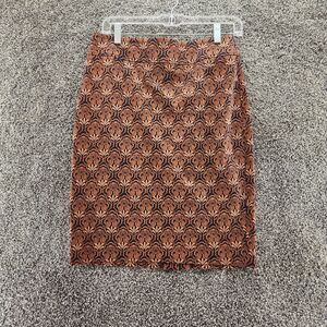Loft vintage brown size 4 knee length pencil skirt